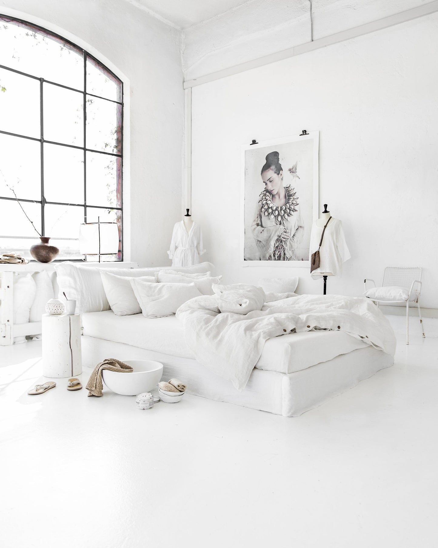 White linen duvet cover - MagicLinen