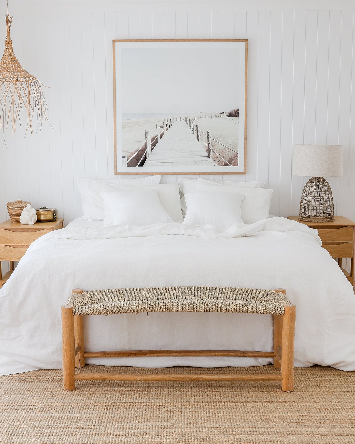 White linen duvet cover - MagicLinen