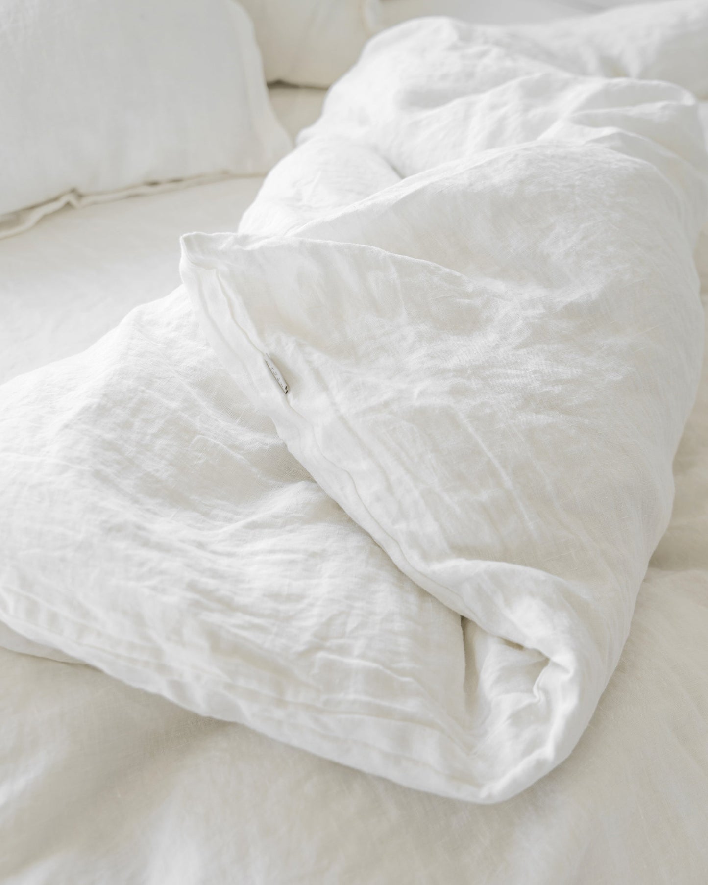 White linen duvet cover - MagicLinen