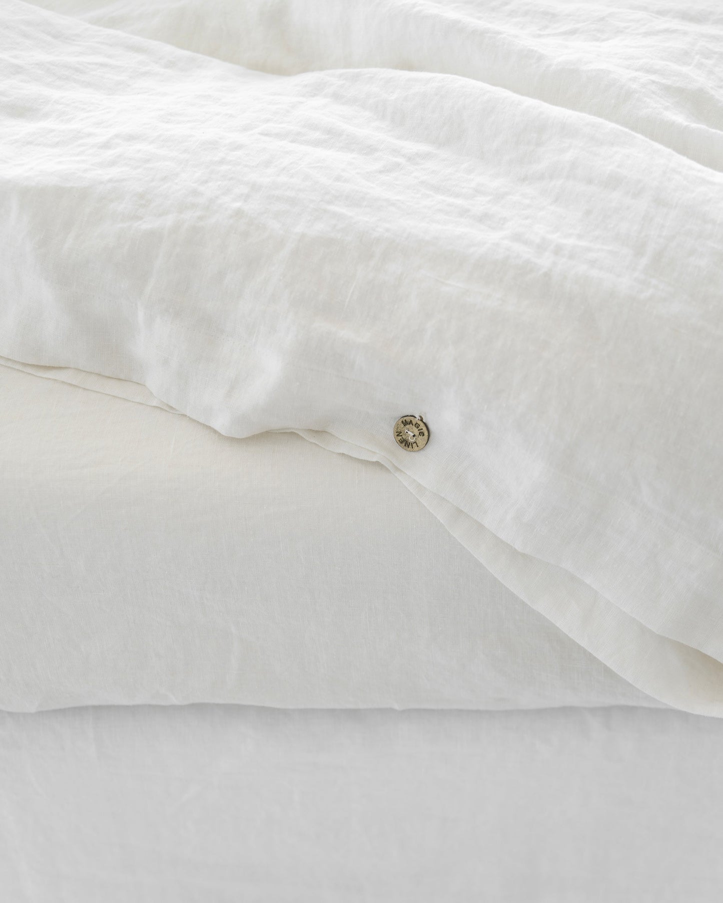 White linen duvet cover - MagicLinen