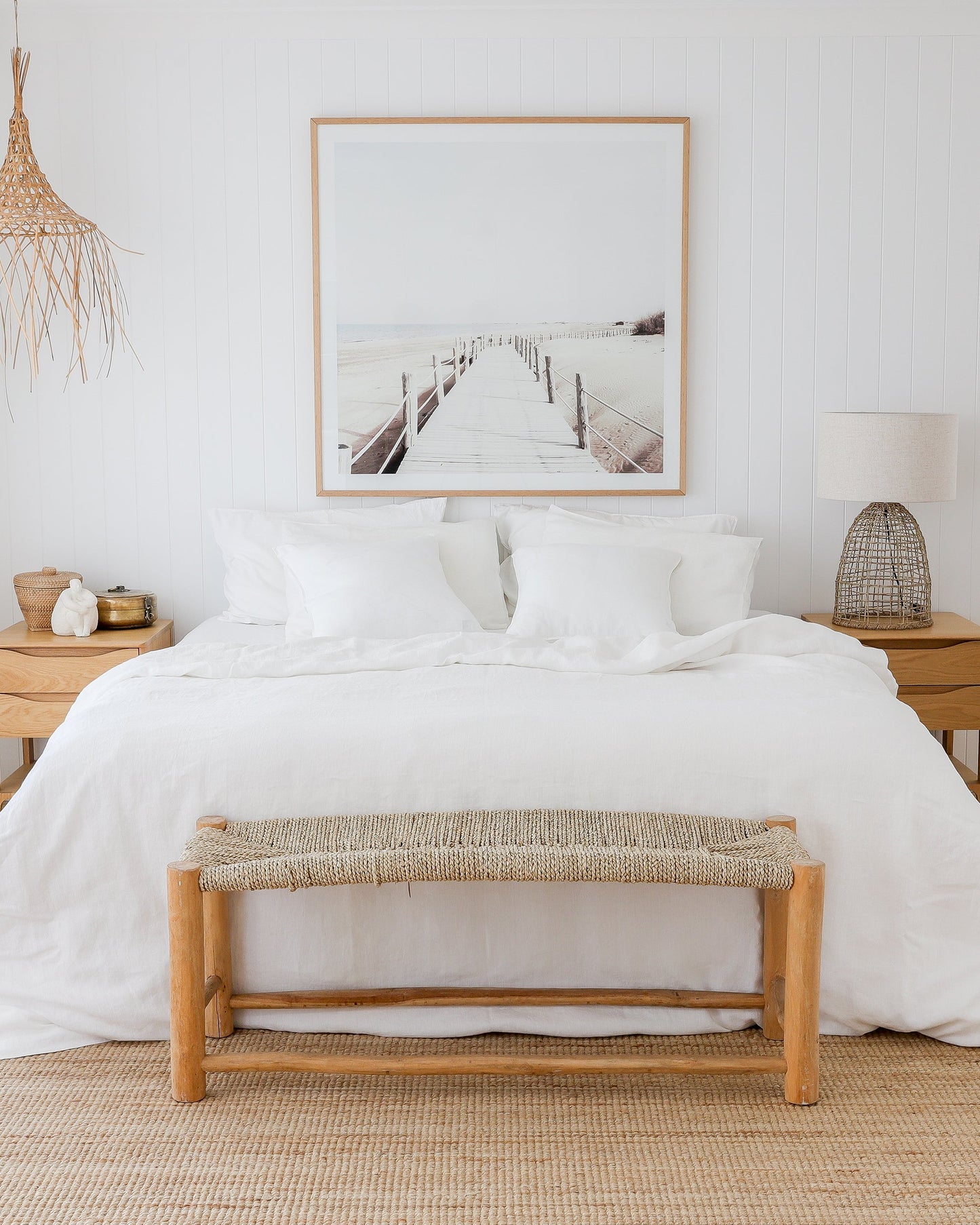 White linen pillowcase - MagicLinen
