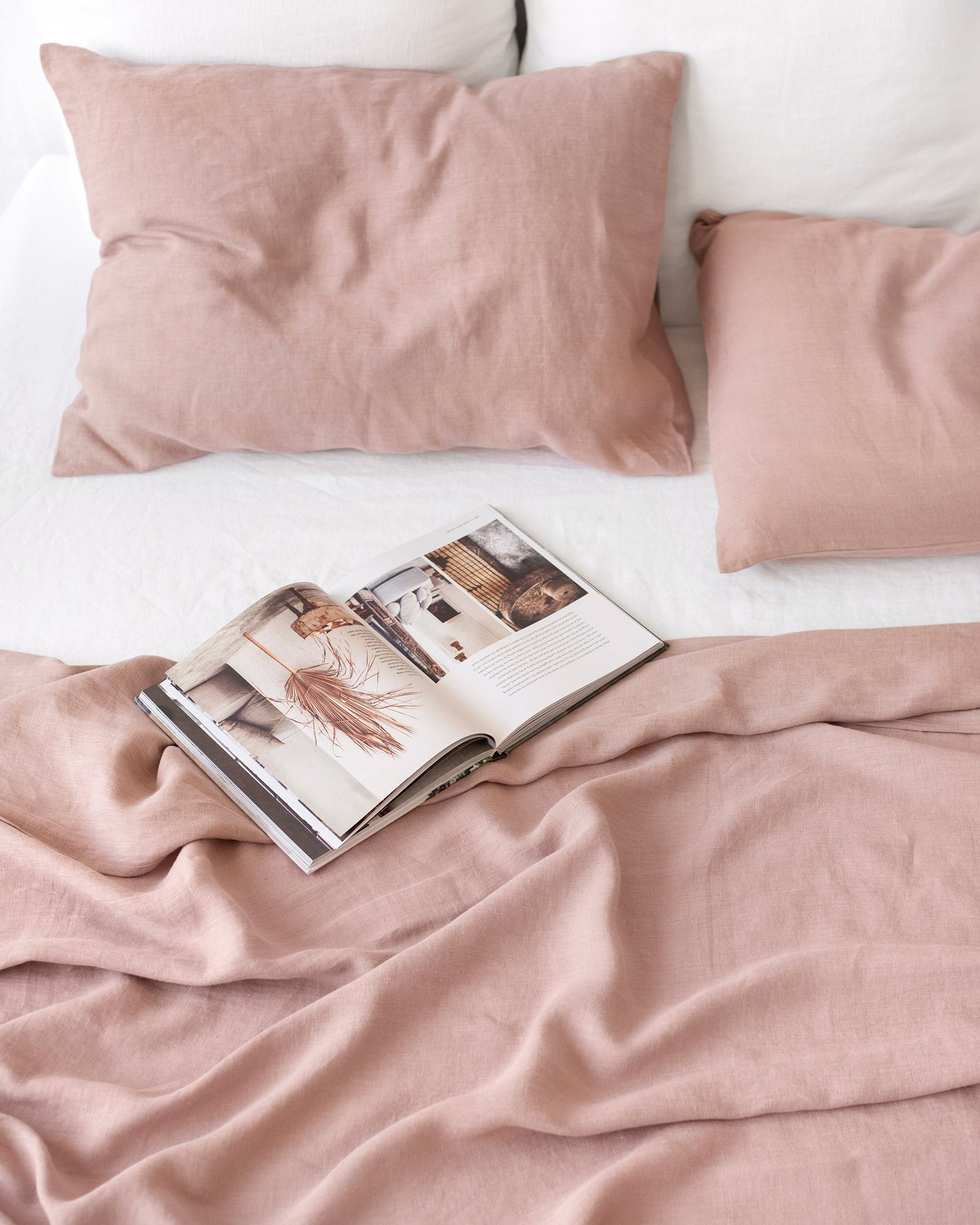 Woodrose linen pillowcase - MagicLinen