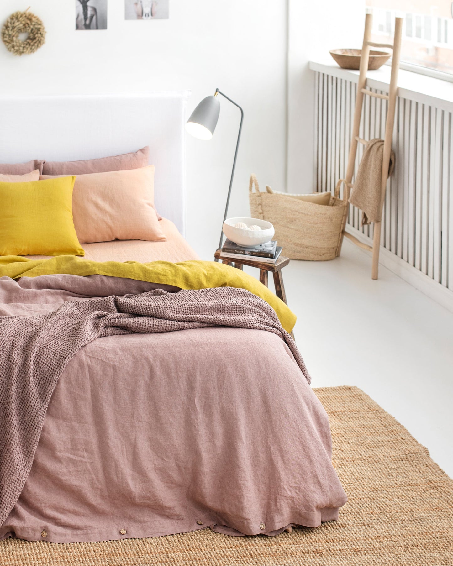 Woodrose linen pillowcase - MagicLinen