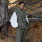 Linen quilted vest FONNI in Dark green | MagicLinen