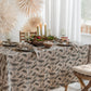 Natural & Winter print linen tablecloth 2