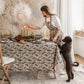 Natural & Winter print linen tablecloth 4