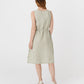 Basic linen dress OIA in Sage gingham - MagicLinen