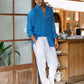 Classic men's linen shirt SINTRA in Cobalt blue