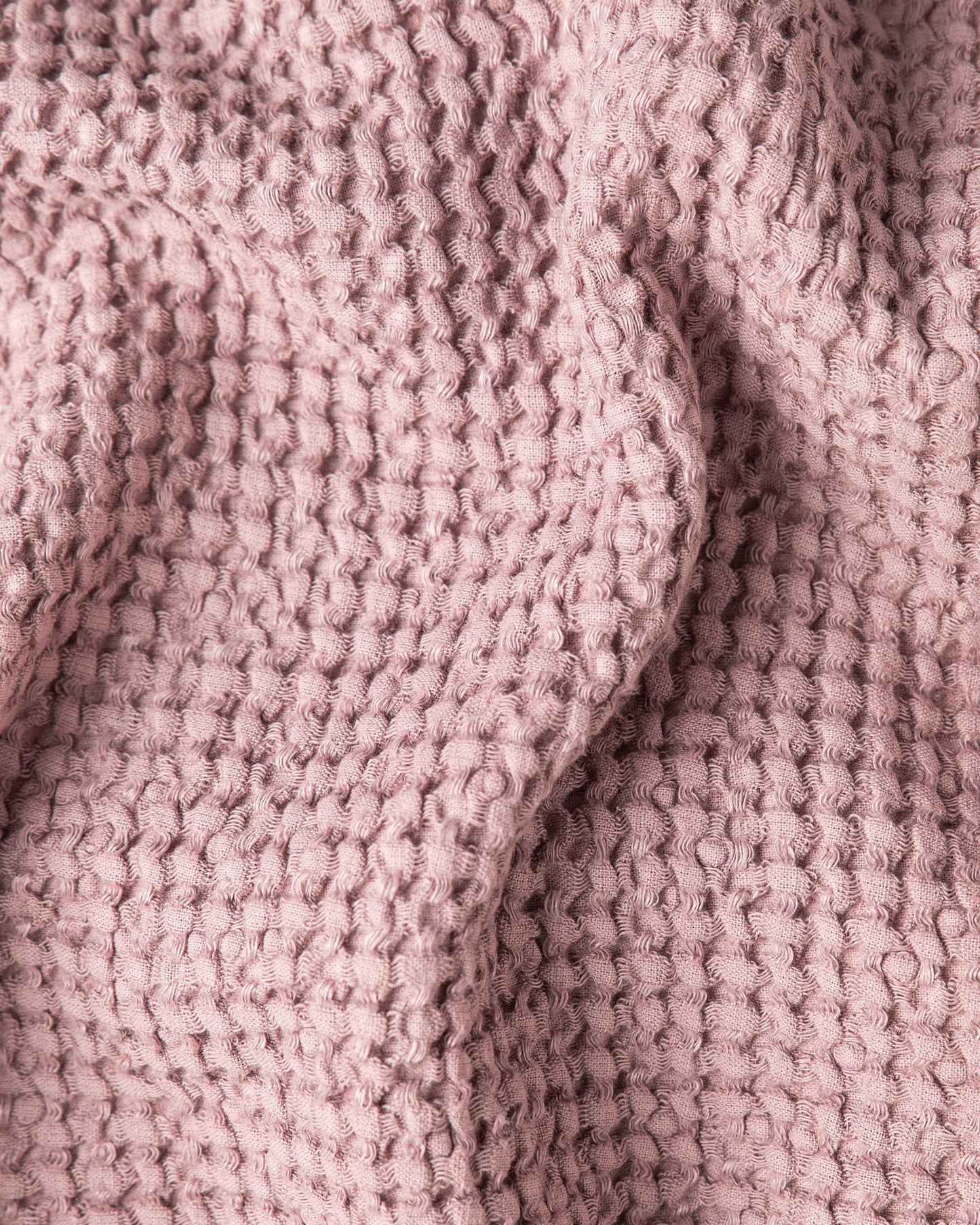 Women's waffle robe in Woodrose - MagicLinen