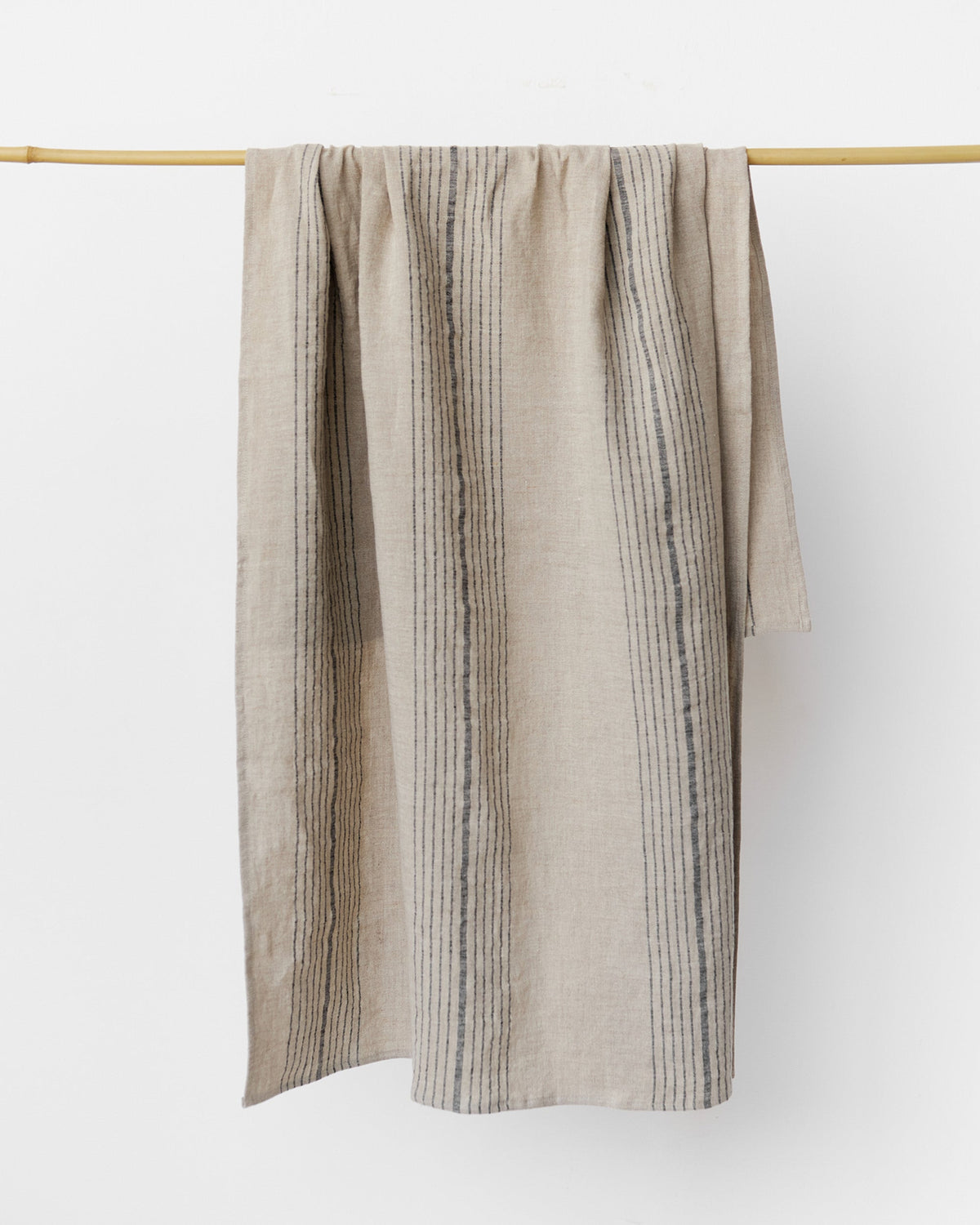 Linen bath sheet in Artisan stripe