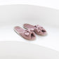 Bow tie Waffle Linen Slippers