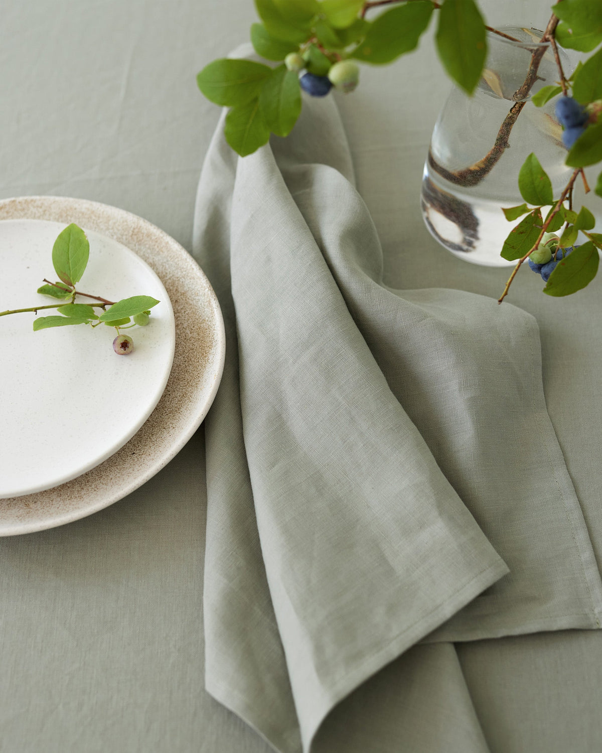 Calm Sage Linen tablecloth