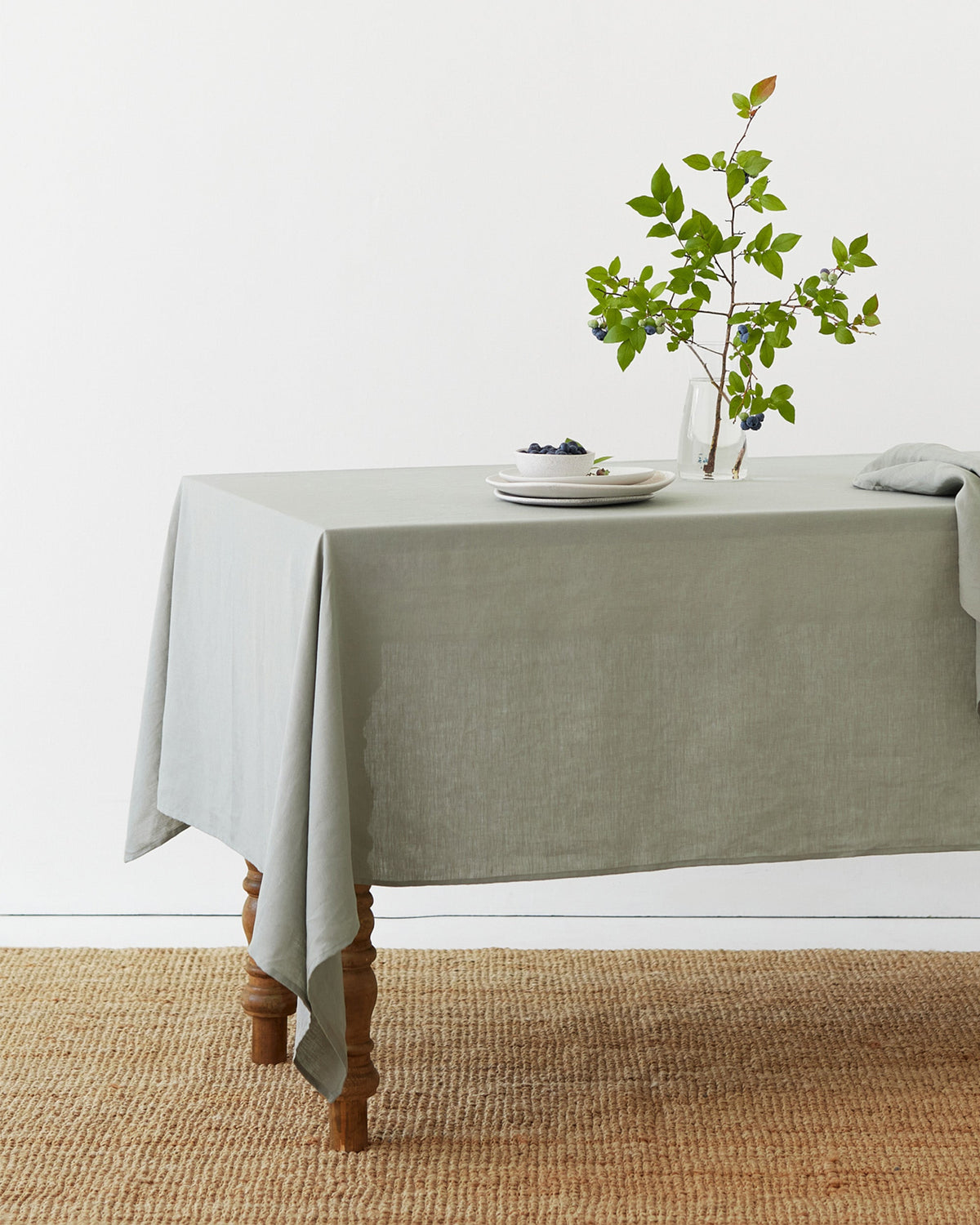 Calm Sage Linen tablecloth