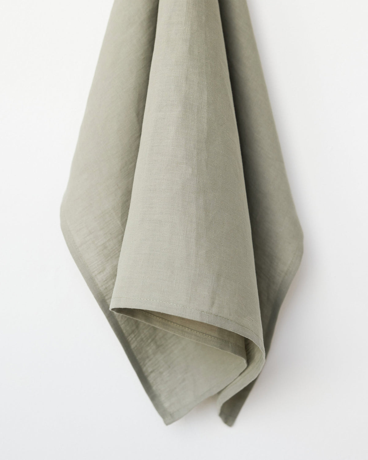 Linen tea towel in Calm Sage