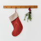 Christmas Stocking in embroidered Candy cane | MagicLinen