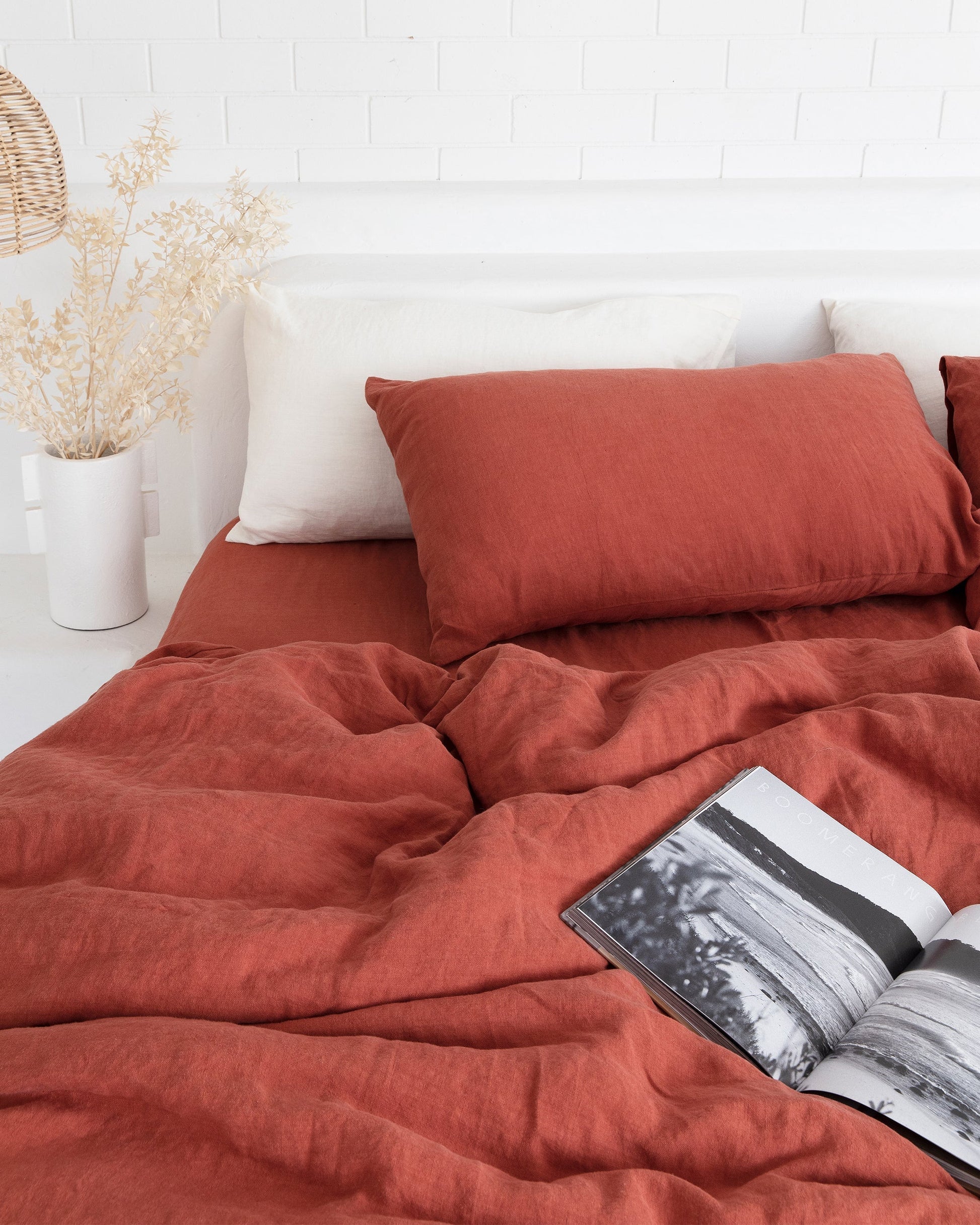 Clay linen pillowcase - MagicLinen