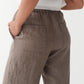 Linen Pants PEMBA in Deep taupe | MagicLinen