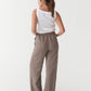 Linen Pants PEMBA in Deep taupe | MagicLinen