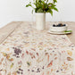 Linen Table Runner in Autumn forest Print | MagicLinen