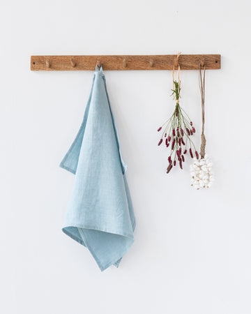 Linen tea towel in Dusty blue - MagicLinen