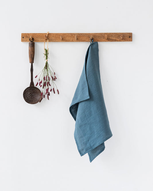 Linen tea towel in Gray blue - MagicLinen