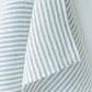 Linen tea towel in Striped in Forest Green | MagicLinen