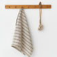 Linen tea towel in Subtle lines | MagicLinen