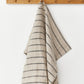 Linen tea towel in Subtle lines | MagicLinen