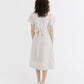 Linen wrap dress PEHOE in Natural Melange | MagicLinen