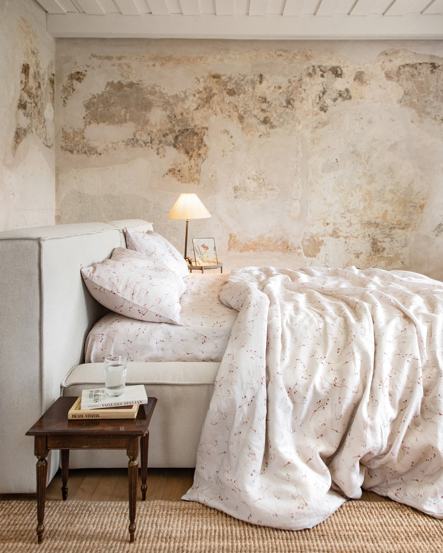 Memory garden Print Linen Duvet Set | MagicLinen