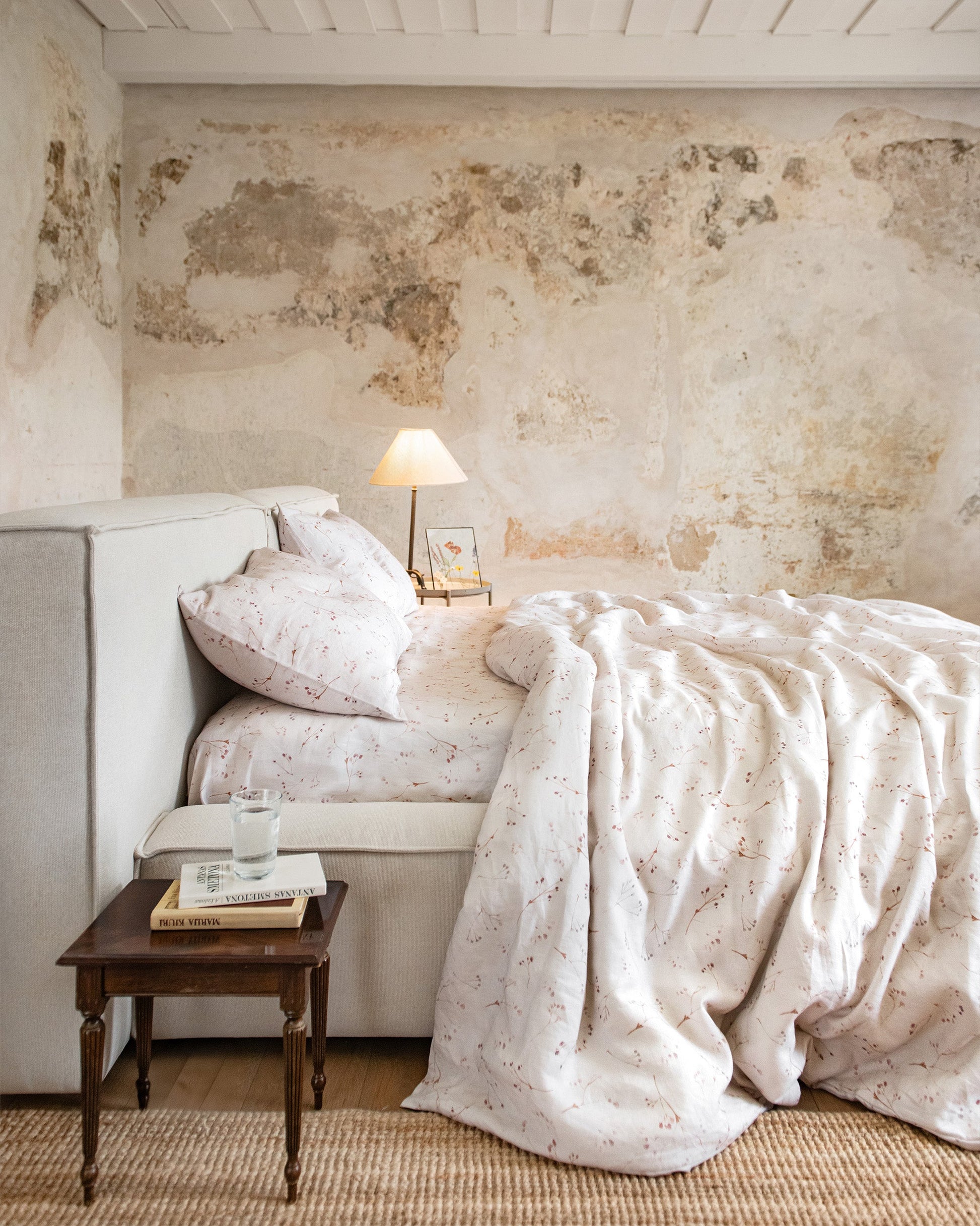 Memory garden Print Linen Duvet Set | MagicLinen