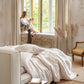 Memory garden print linen duvet cover set (3 pcs)