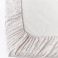 Memory garden print linen fitted sheet