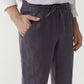 Men's Linen Pants BREMER in Anthracite | MagicLinen