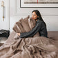 Mocha Linen Duvet Cover | MagicLinen
