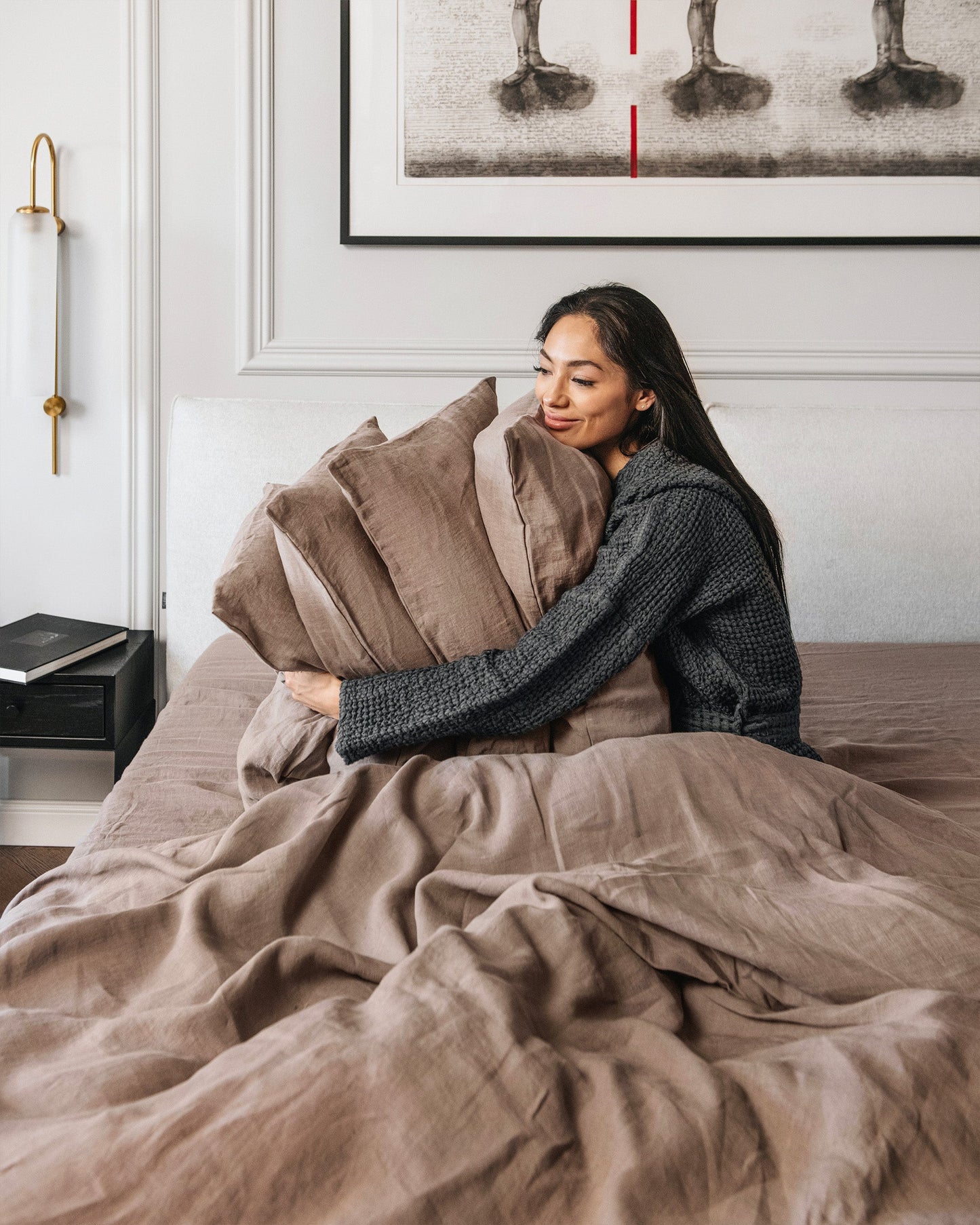 Mocha Linen Duvet Cover | MagicLinen