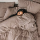 Mocha Linen Duvet Cover | MagicLinen