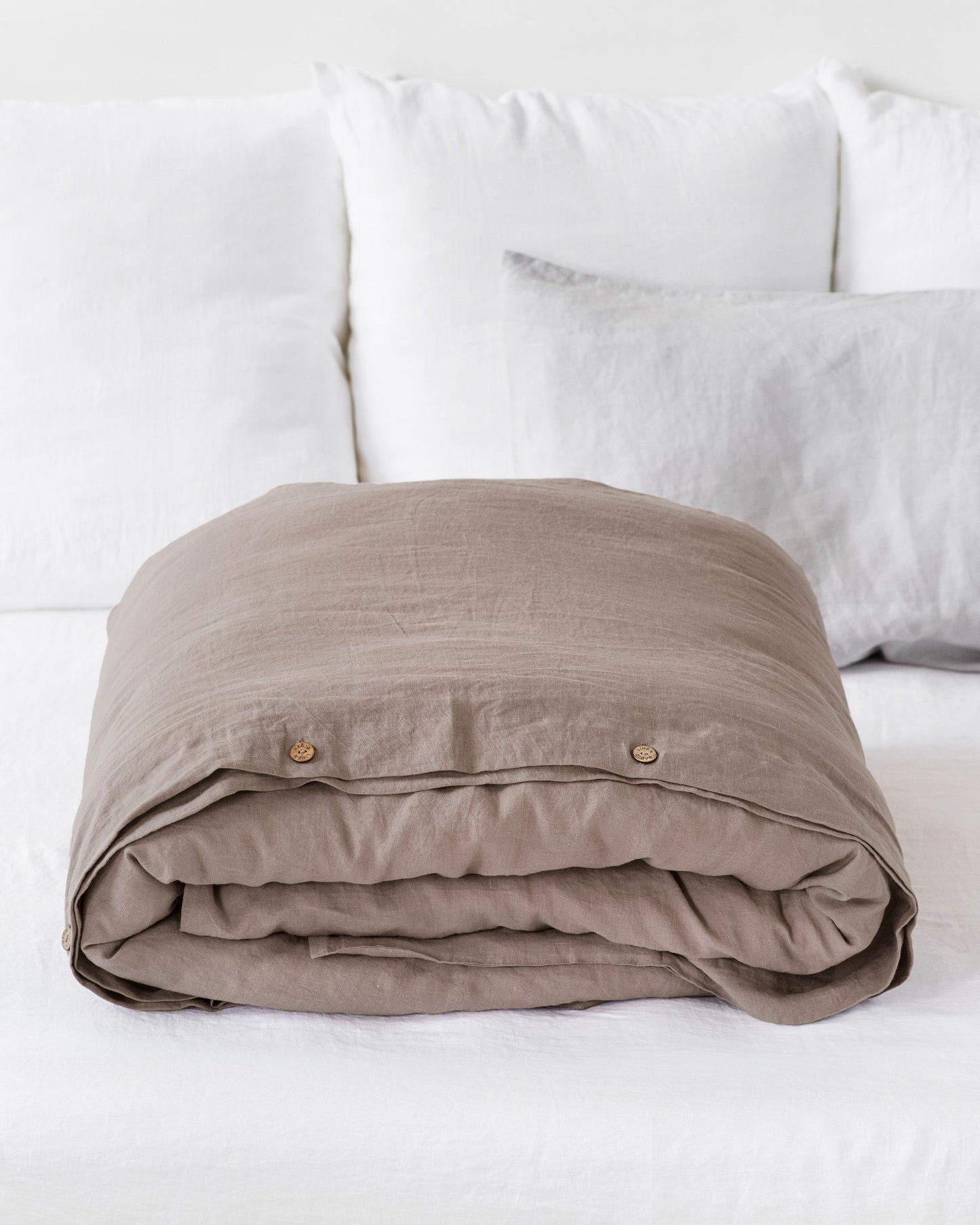 Mocha Linen Duvet Cover | MagicLinen