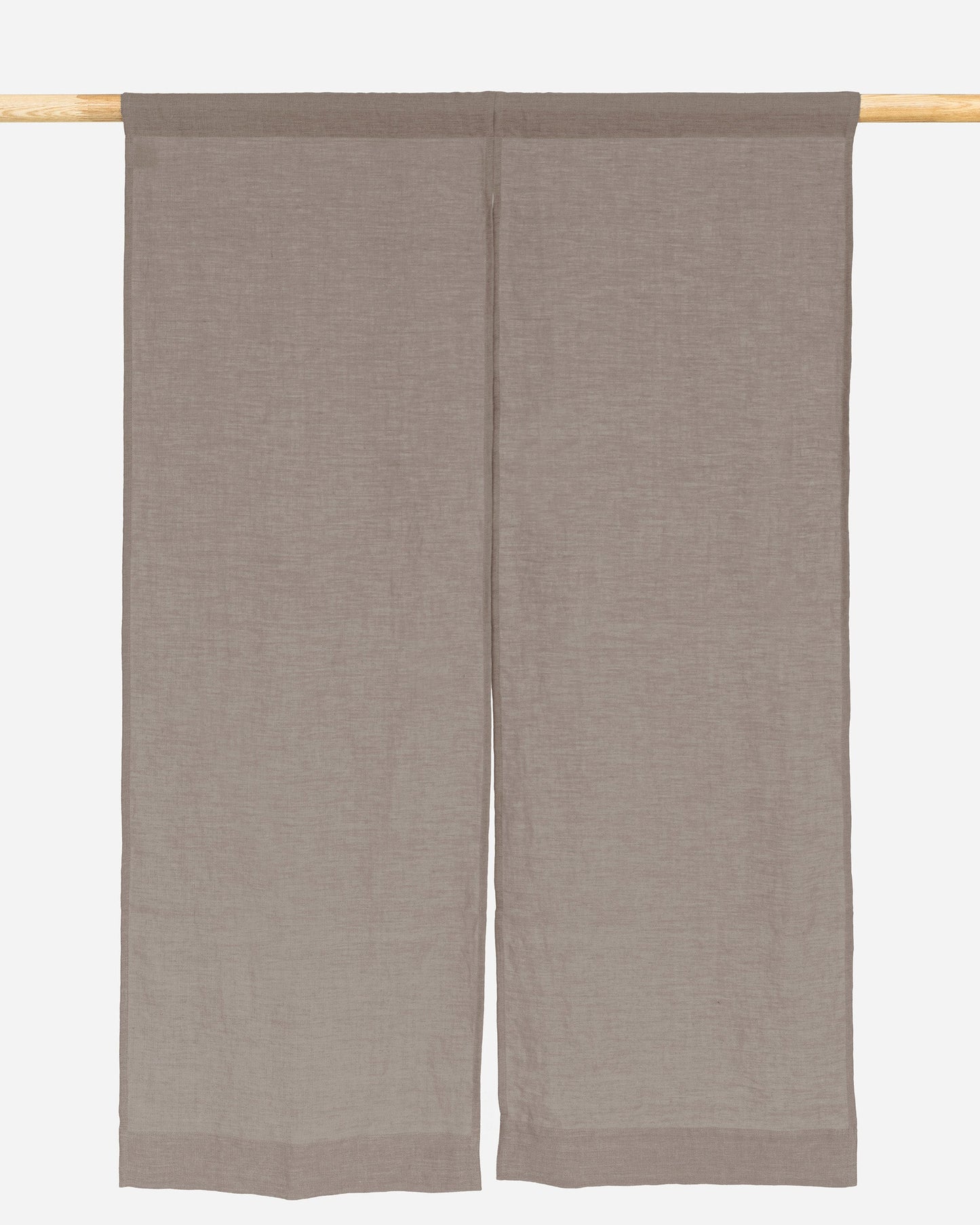 Linen Noren Curtains in Mocha | Magiclinen