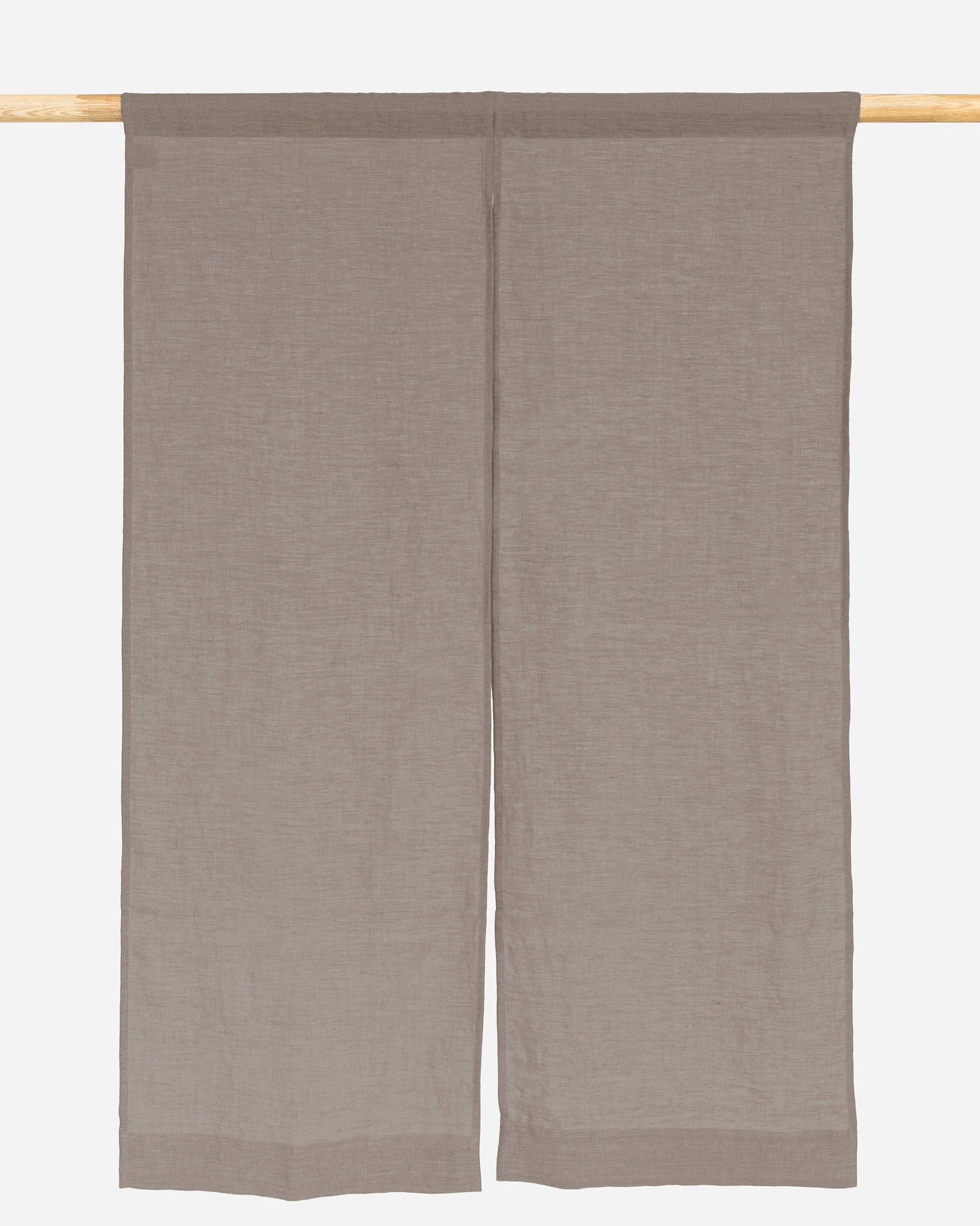 Linen Noren Curtains in Mocha | Magiclinen