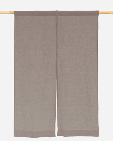 Linen Noren Curtains in Mocha | Magiclinen