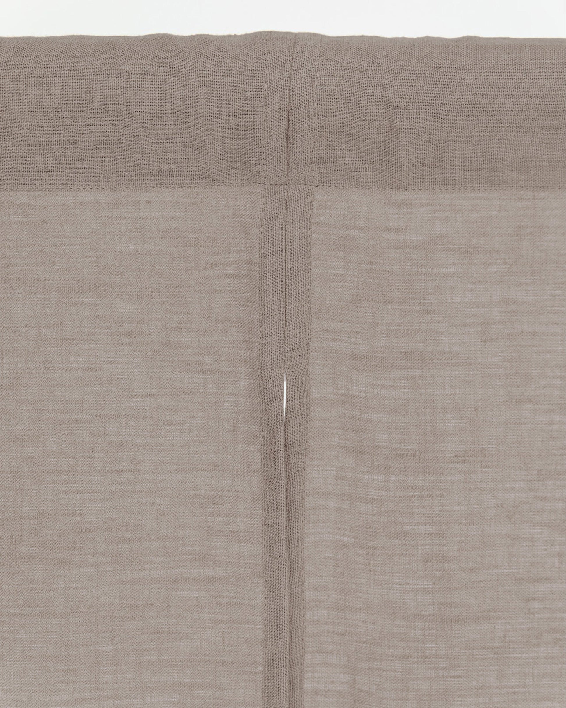 Linen Noren Curtains in Mocha | Magiclinen