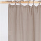 Tie Top Linen Curtain Panel in Mocha | Magiclinen