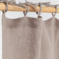 Tie Top Linen Curtain Panel in Mocha | Magiclinen