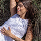 Pleated Sleeveless Linen Top MOOREA in White | MagicLinen