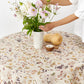 Round Linen Tablecloth in Autumn forest Print | MagicLinen