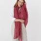 Fuchsia rose linen scarf - MagicLinen
