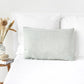 Striped in forest green Linen Pillow Cover pillowcase | MagicLinen
