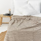 Striped Waffle Blanket | MagicLinen