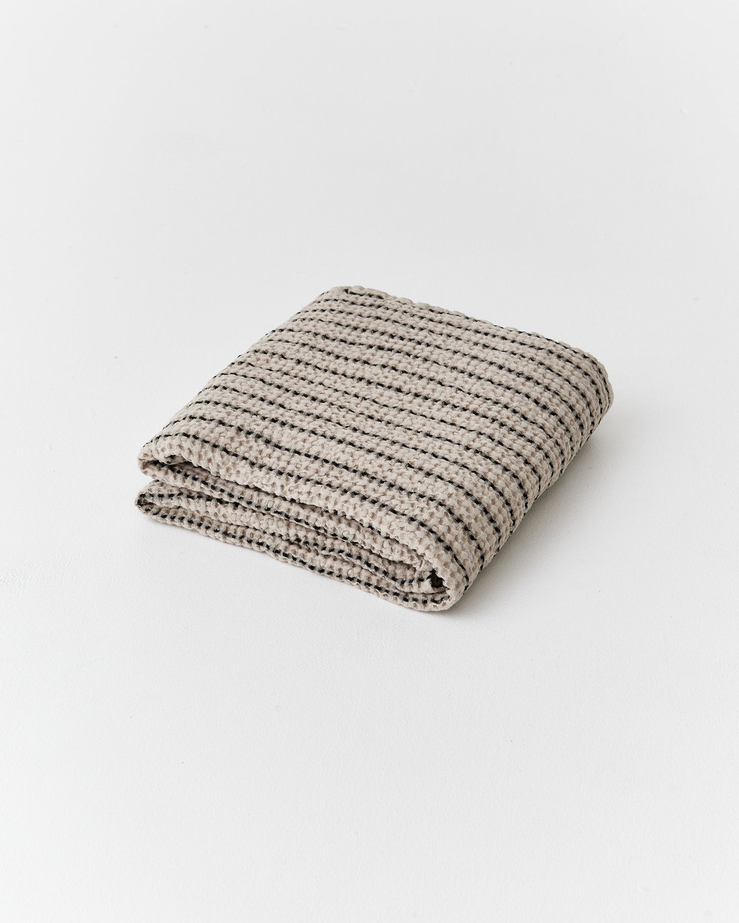 Striped Waffle Throw Blanket | MagicLinen